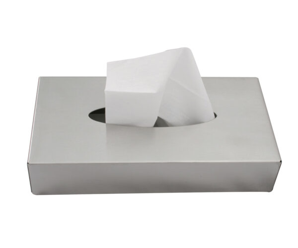 Tissue Boxes - Tissue Box (Wall Mounted) Stainless Steel 5x26x13cm